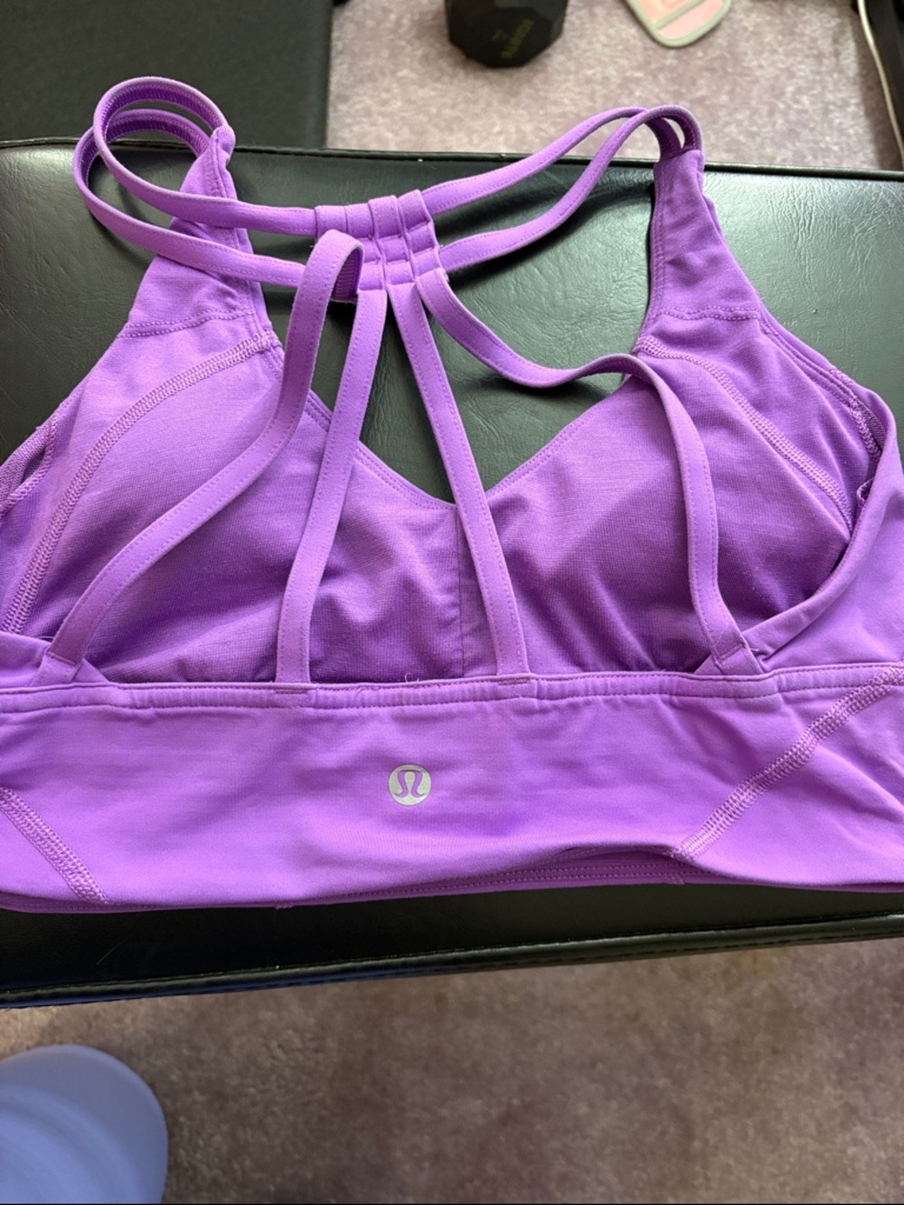 lululemon athletica Strappy Sports Bra in Violet - Size 4